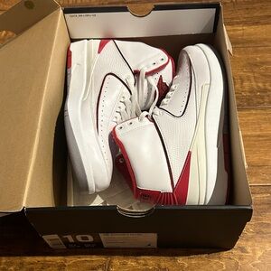 Nike Air Jordan 2 retro White and Red High-Tops